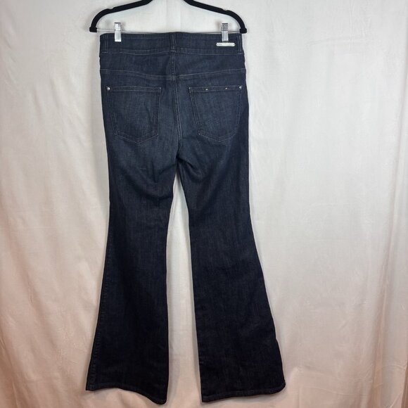 Pilcro Women's Dark Wash Flare Jeans Size 30 70s bohemian Hippie Night Out Dress - Picture 8 of 16